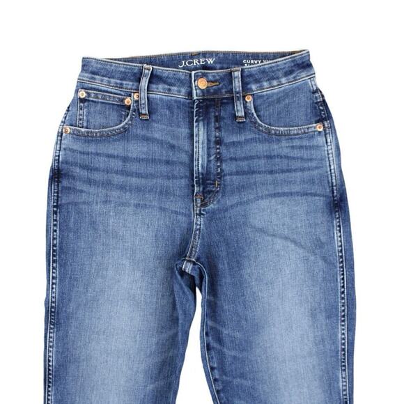 J. Crew Curvy Vintage Slim Straight Jean Warm Surf Wash Size 27 Tall NWT - Picture 3 of 7